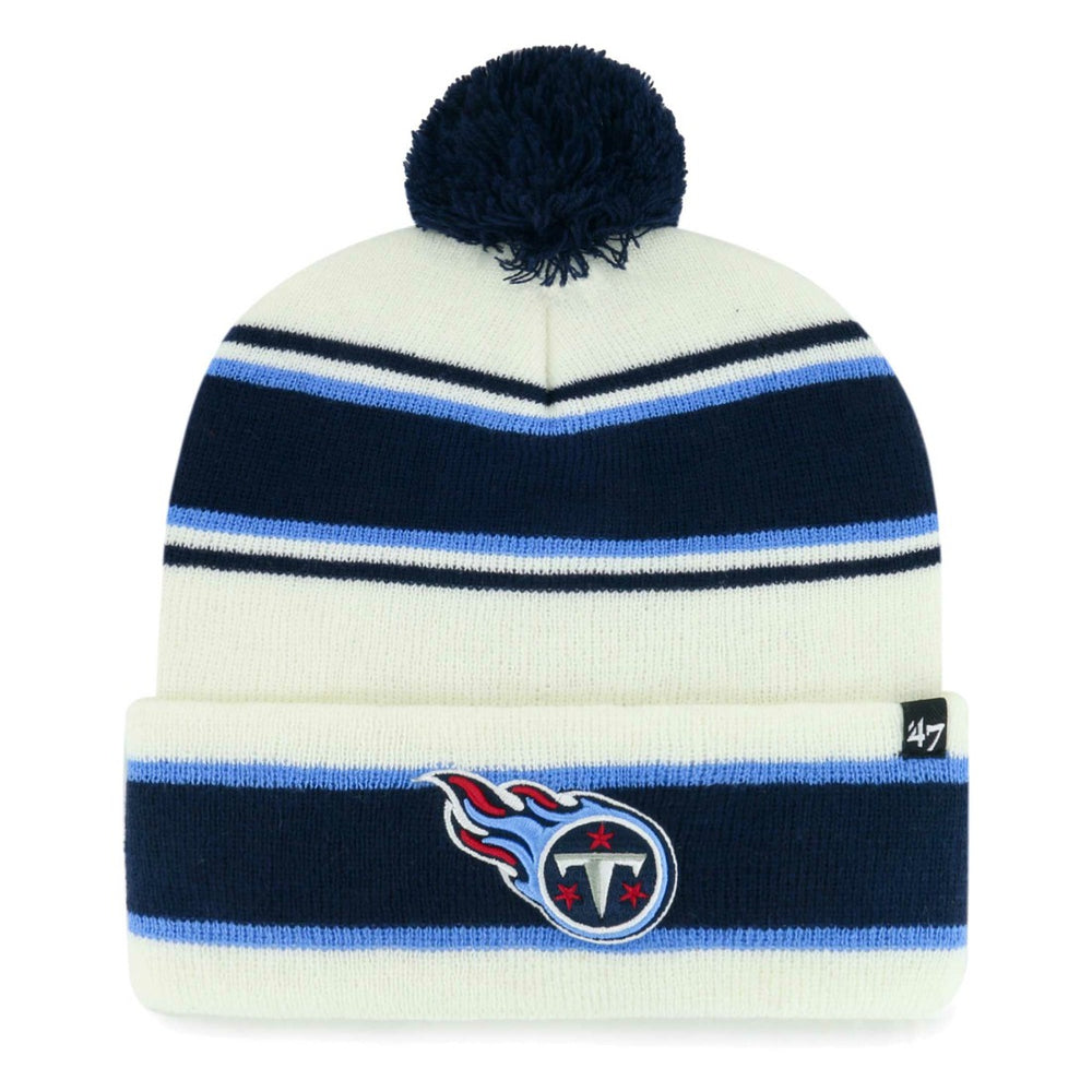 '47 Youth Stripling Cuffed Knit Hat with Pom - Tennessee Titans