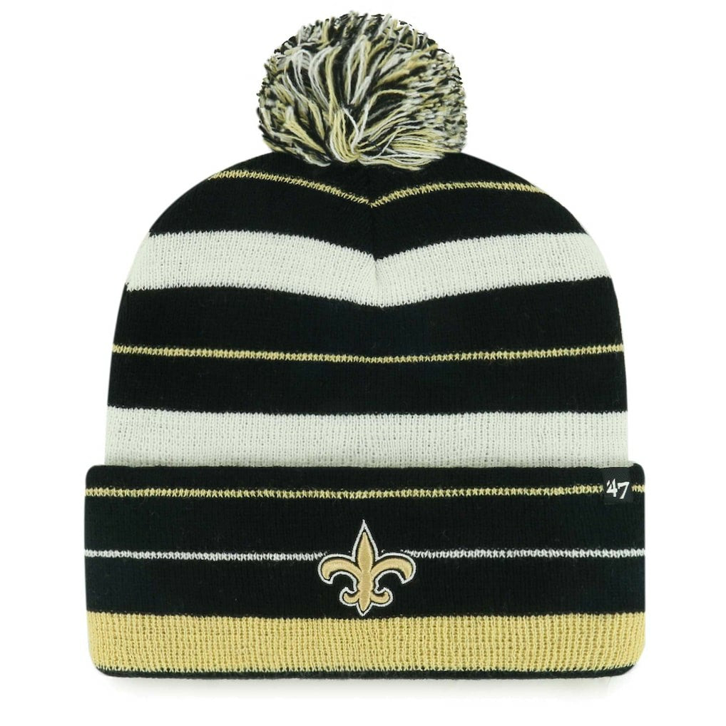 '47 Powerline Cuffed Knit Hat with Pom - New Orleans Saints
