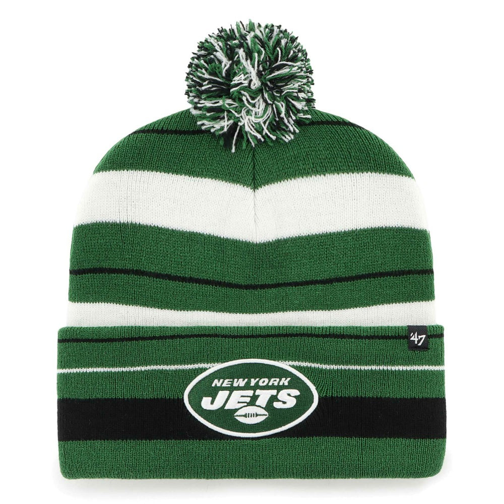 '47 Powerline Cuffed Knit Hat with Pom - New York Jets