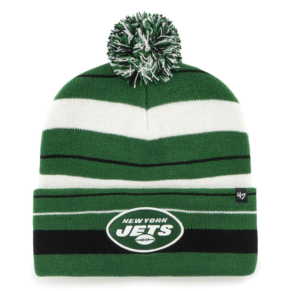 '47 Powerline Cuffed Knit Hat with Pom - New York Jets