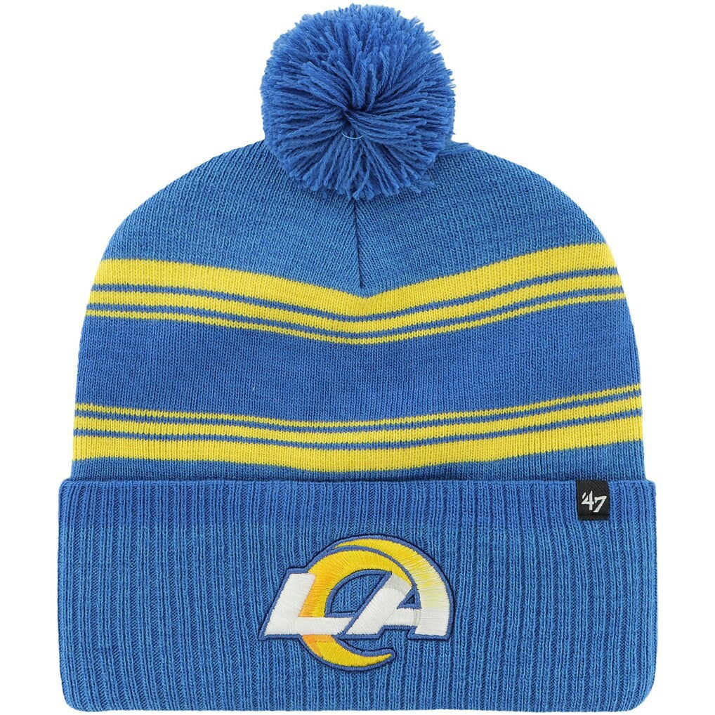 '47 Fadeout Cuffed Knit Hat with Pom - Los Angeles Rams