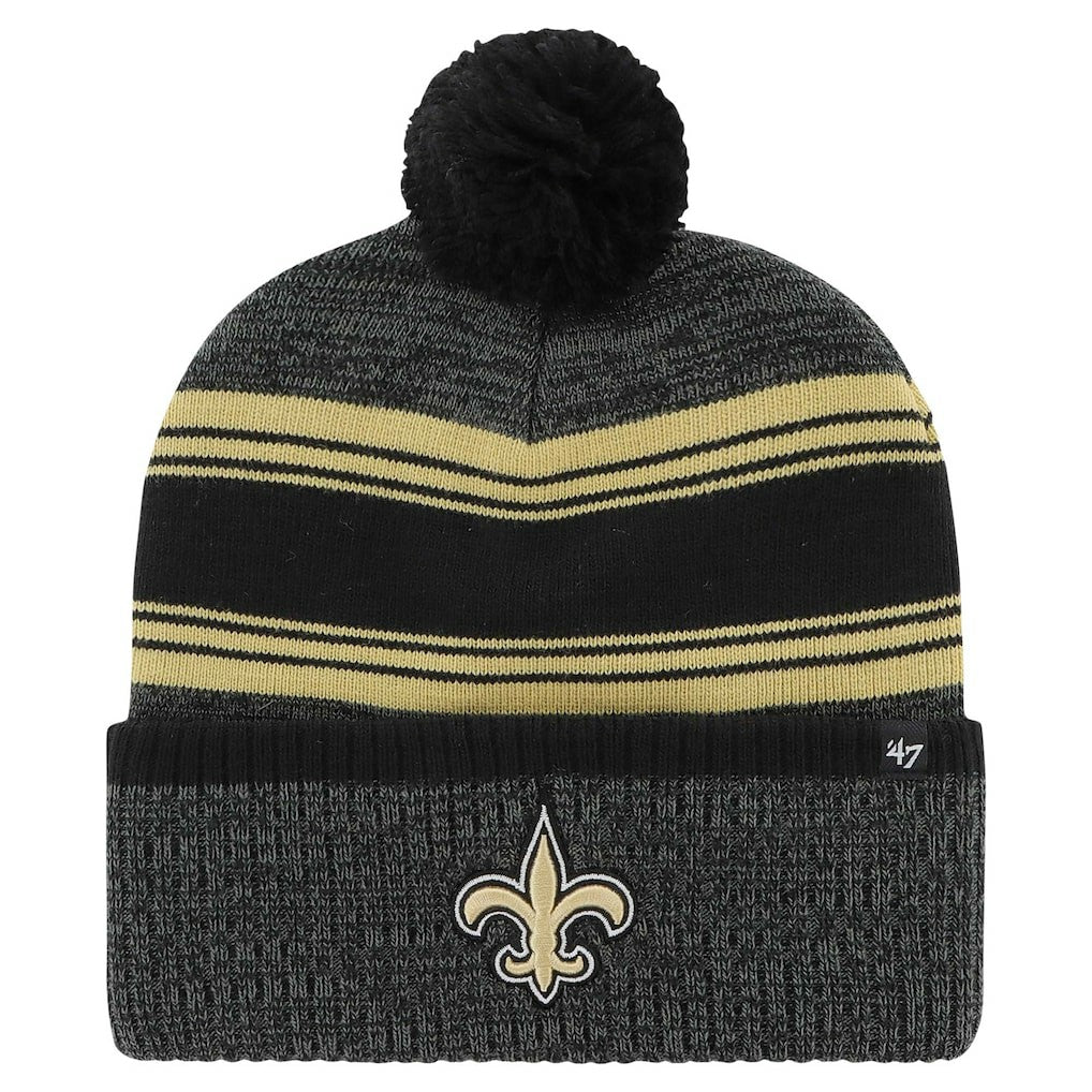 '47 Fadeout Cuffed Knit Hat with Pom - New Orleans Saints