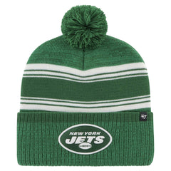 '47 Fadeout Cuffed Knit Hat with Pom - New York Jets