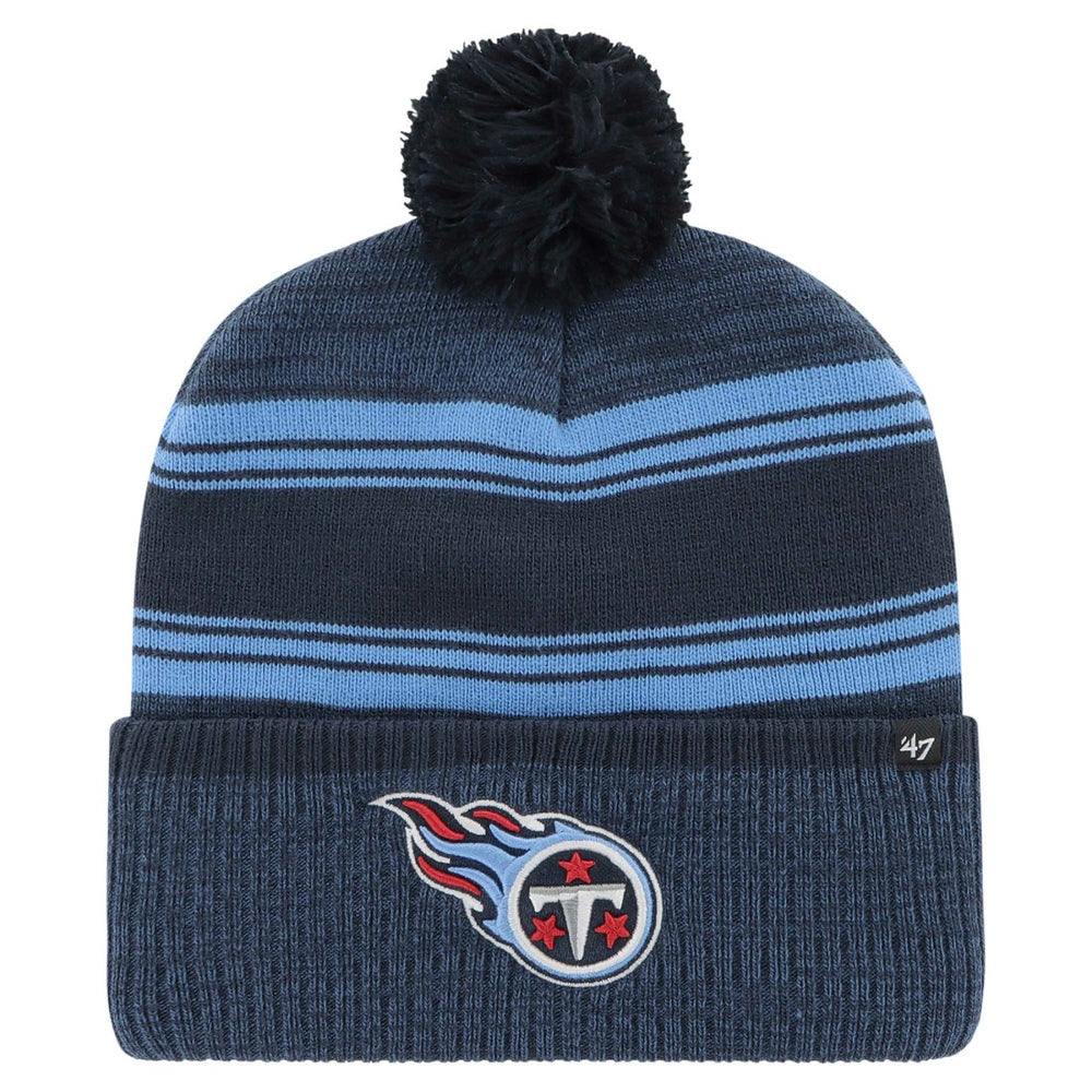 '47 Fadeout Cuffed Knit Hat with Pom - Tennessee Titans
