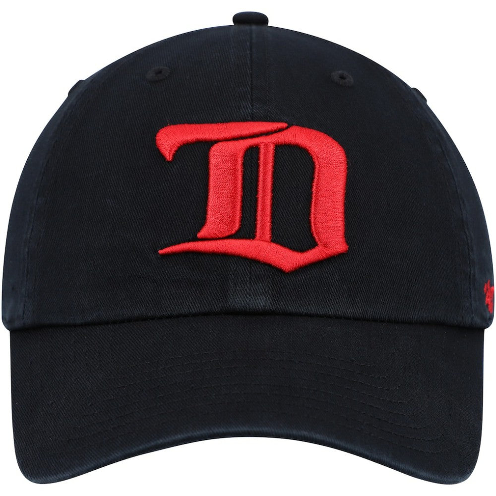 NHL Black Detroit Red Wings '47 Clean Up Adjustable Hat