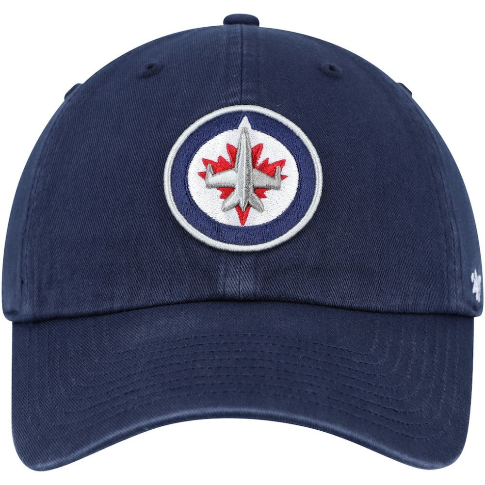 NHL Navy Winnipeg Jets '47 Clean Up Adjustable Hat