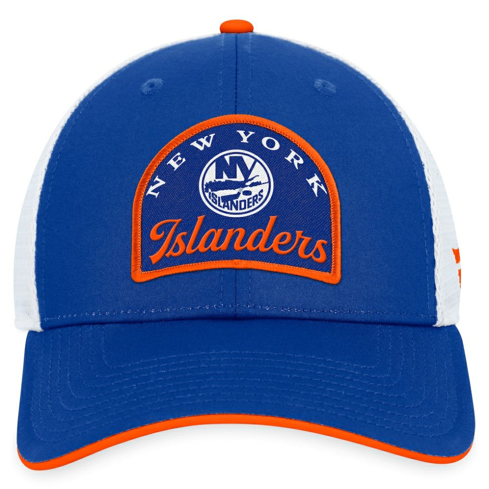 NHL Royal/White New York Islanders Fanatics Fundamental Adjustable Hat