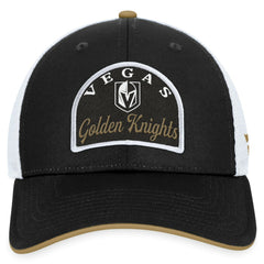 NHL Black/White Vegas Golden Knights Fanatics Fundamental Adjustable Hat