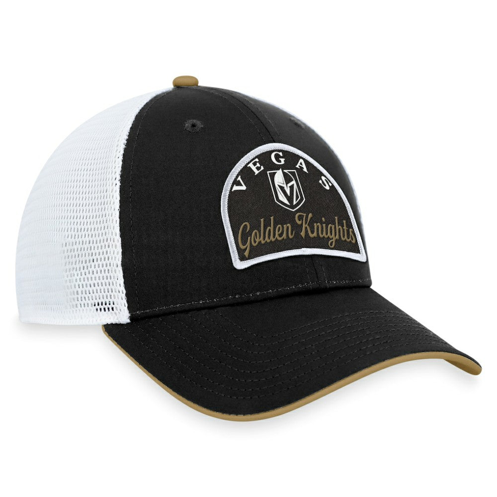 NHL Black/White Vegas Golden Knights Fanatics Fundamental Adjustable Hat