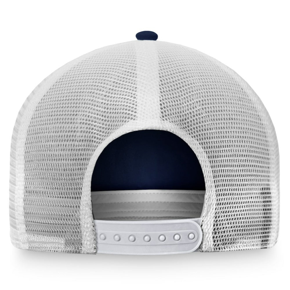 NHL Navy/White St. Louis Blues Fanatics Women's Fundamental Trucker Adjustable Hat