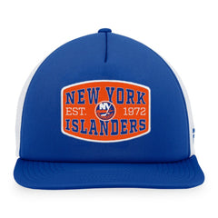 NHL Royal/White New York Islanders Fanatics Foam Front Patch Trucker Snapback Hat