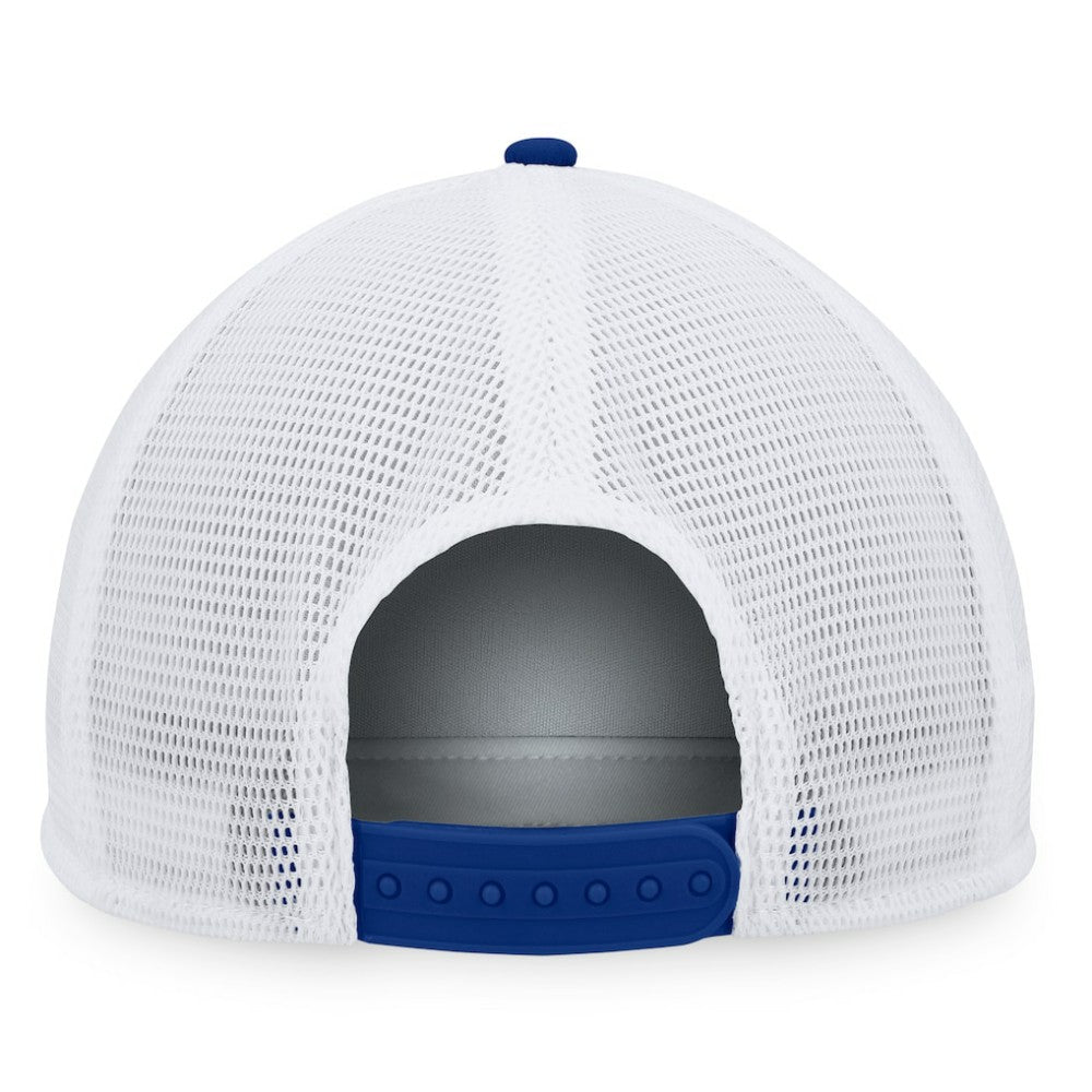 NHL Blue/White Toronto Maple Leafs Fanatics Foam Front Patch Trucker Snapback Hat