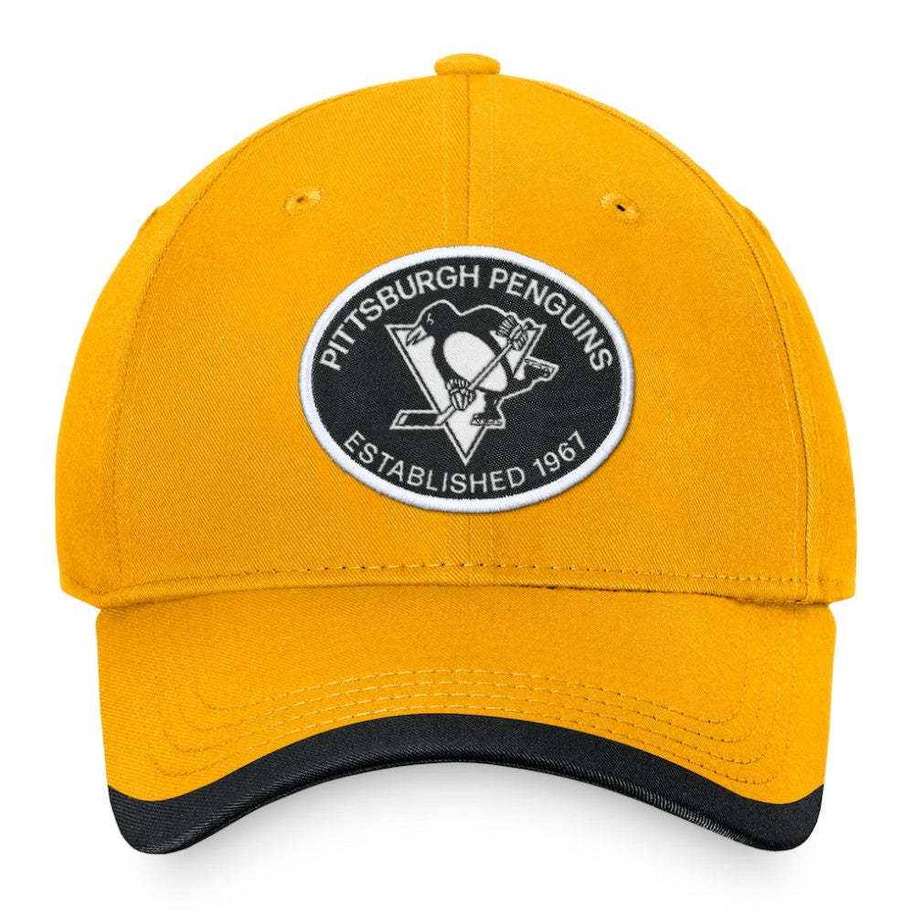 NHL Gold Pittsburgh Penguins Fanatics Fundamental Adjustable Hat