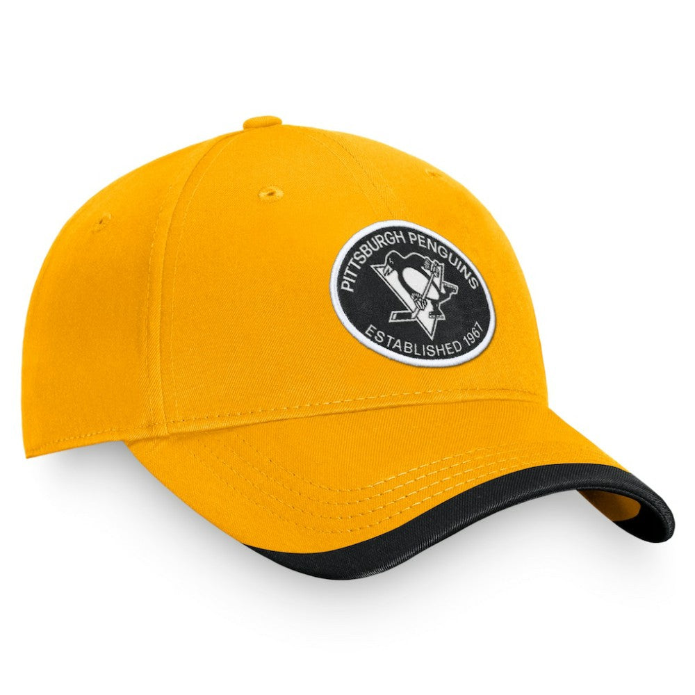 NHL Gold Pittsburgh Penguins Fanatics Fundamental Adjustable Hat