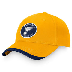 NHL Gold St. Louis Blues Fanatics Fundamental Adjustable Hat