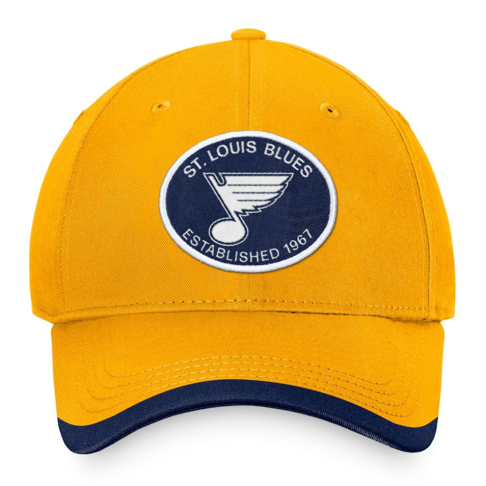 NHL Gold St. Louis Blues Fanatics Fundamental Adjustable Hat