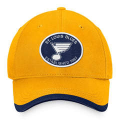 NHL Gold St. Louis Blues Fanatics Fundamental Adjustable Hat