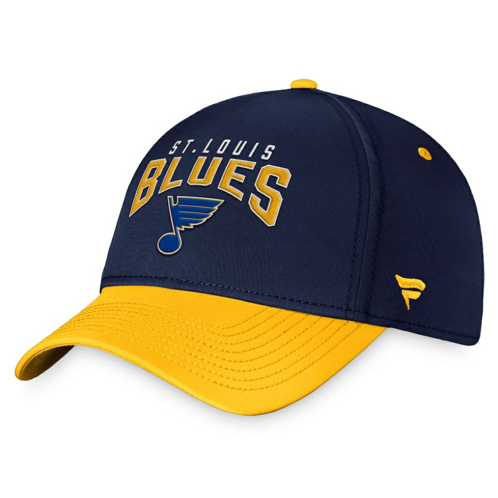 NHL Navy/Gold St. Louis Blues Fanatics Fundamental 2-Tone Flex Hat