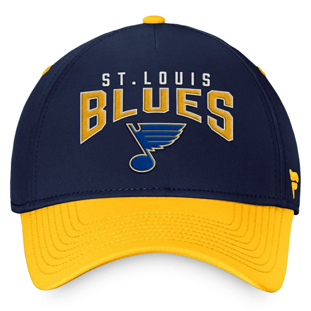 NHL Navy/Gold St. Louis Blues Fanatics Fundamental 2-Tone Flex Hat
