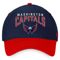 NHL Navy/Red Washington Capitals Fanatics Fundamental 2-Tone Flex Hat
