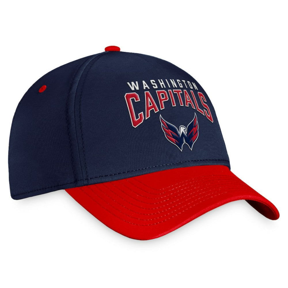 NHL Navy/Red Washington Capitals Fanatics Fundamental 2-Tone Flex Hat