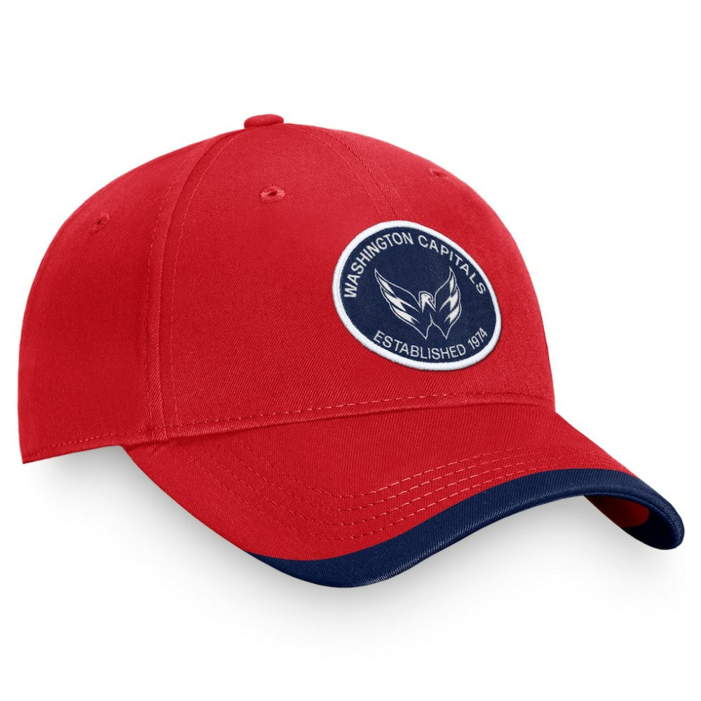 NHL Red Washington Capitals Fanatics Fundamental Adjustable Hat