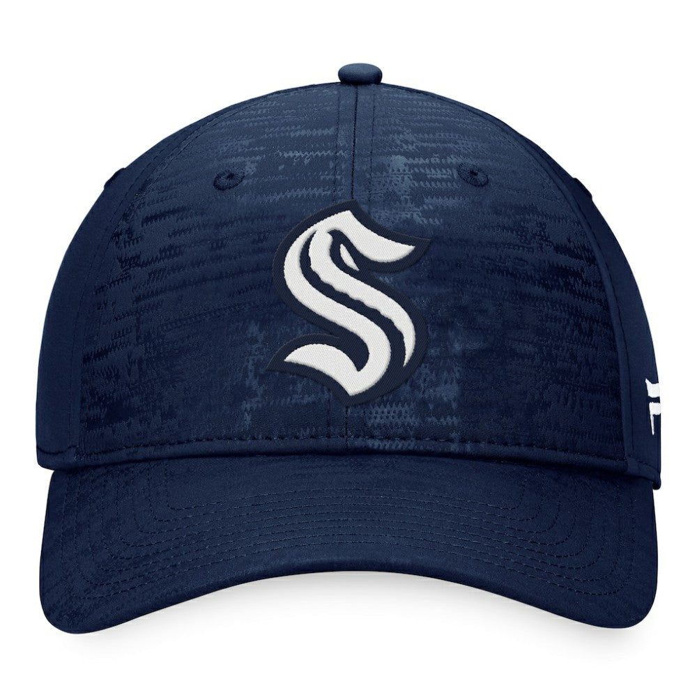 NHL Deep Sea Blue Seattle Kraken Fanatics Fundamental Flex Hat