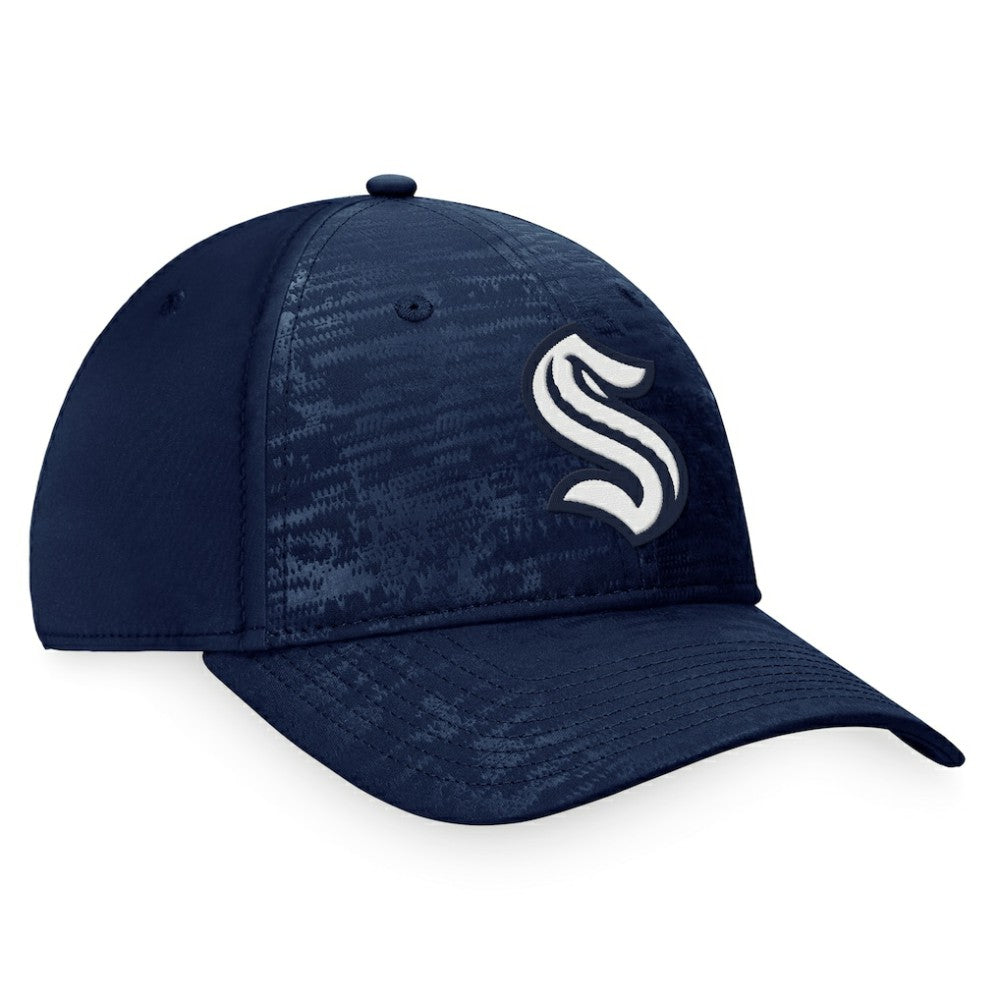 NHL Deep Sea Blue Seattle Kraken Fanatics Fundamental Flex Hat