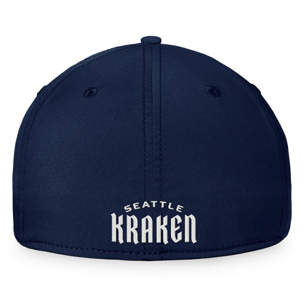 NHL Deep Sea Blue Seattle Kraken Fanatics Fundamental Flex Hat