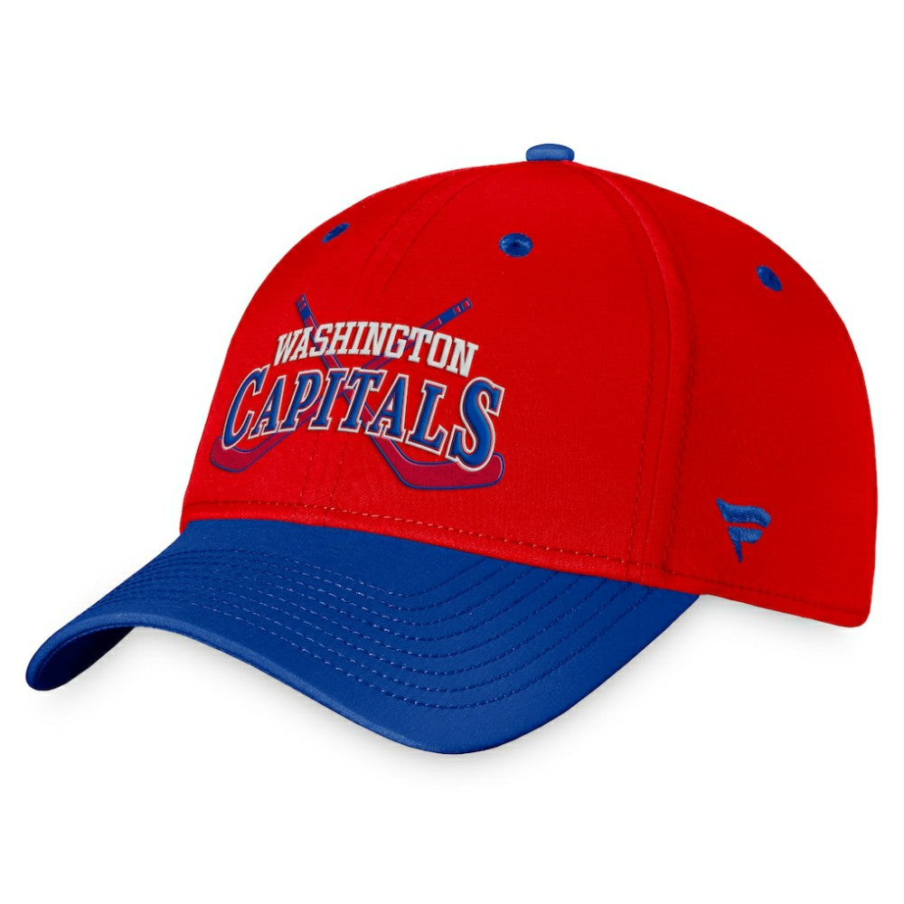 NHL Red/Blue Washington Capitals Fanatics Heritage Vintage Flex Hat