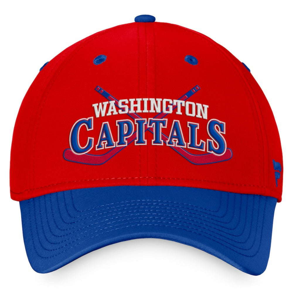 NHL Red/Blue Washington Capitals Fanatics Heritage Vintage Flex Hat