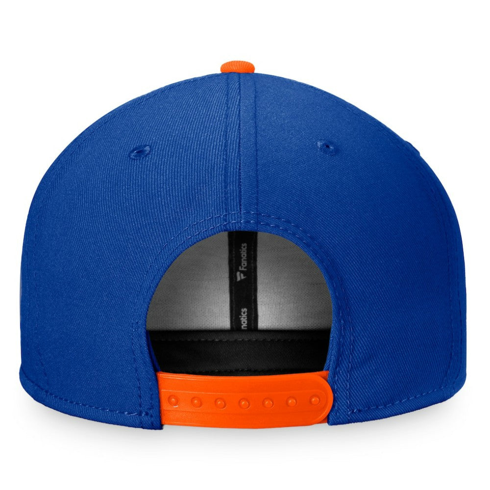NHL Royal/Orange New York Islanders Fanatics Fundamental Colorblocked Snapback Hat