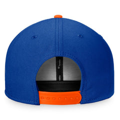 NHL Royal/Orange New York Islanders Fanatics Fundamental Colorblocked Snapback Hat