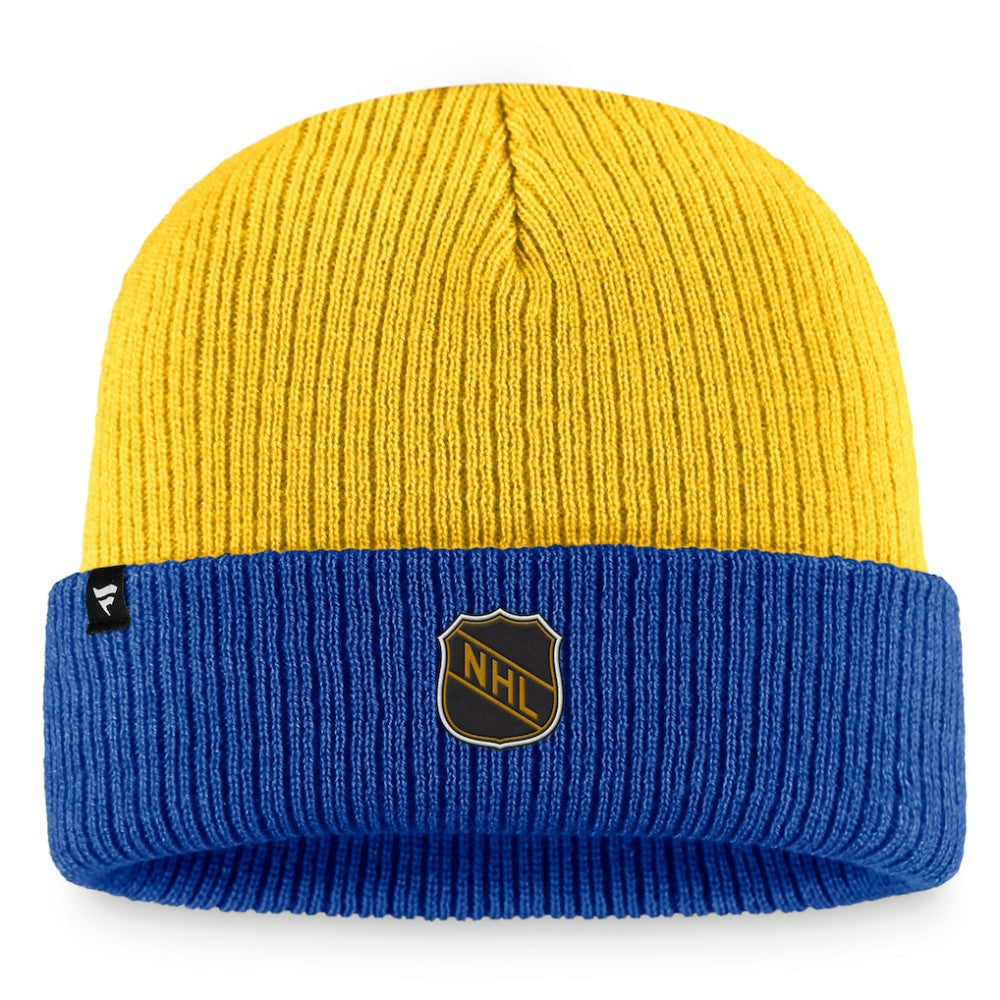 NHL Gold/Blue St. Louis Blues Fanatics Heritage Vintage Cuffed Knit Hat