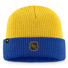 NHL Gold/Blue St. Louis Blues Fanatics Heritage Vintage Cuffed Knit Hat