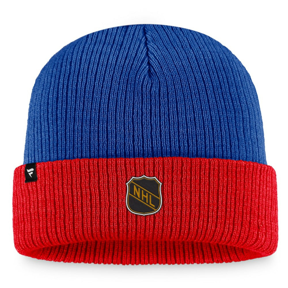 NHL Blue/Red Washington Capitals Fanatics Heritage Vintage Cuffed Knit Hat