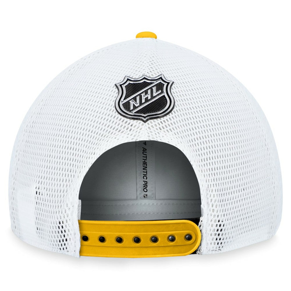 NHL Black Pittsburgh Penguins Fanatics Authentic Pro Alternate Jersey Trucker Adjustable Hat