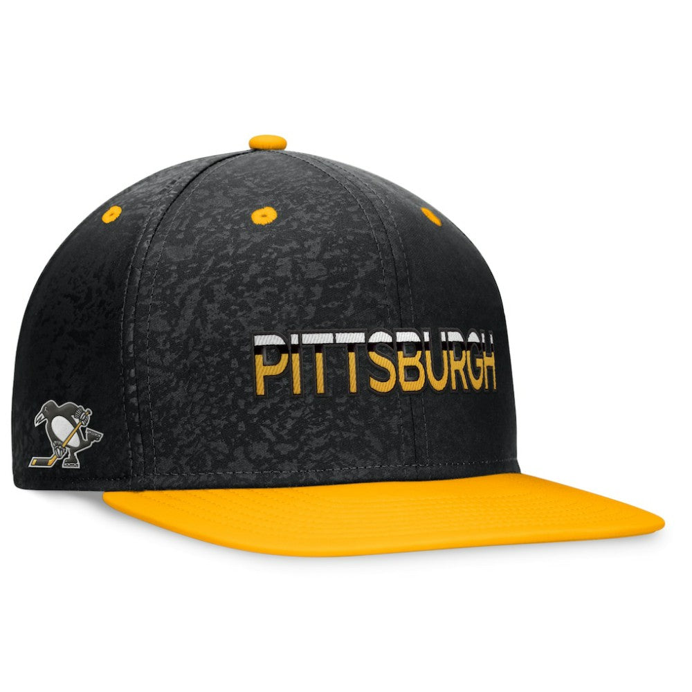NHL Black/Gold Pittsburgh Penguins Fanatics Authentic Pro Alternate Jersey Snapback Hat