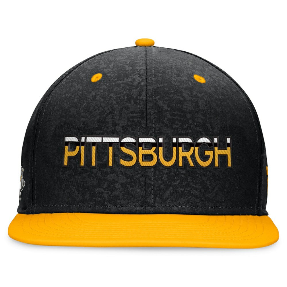 NHL Black/Gold Pittsburgh Penguins Fanatics Authentic Pro Alternate Jersey Snapback Hat