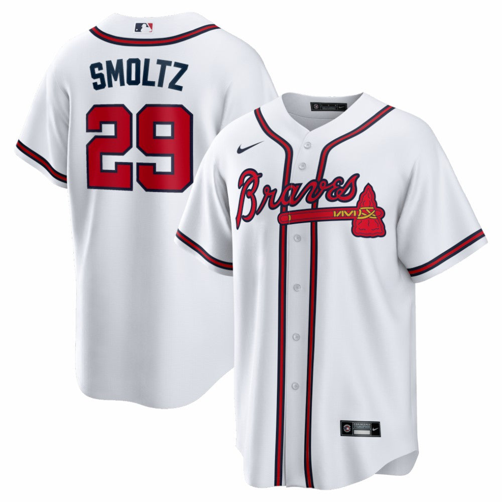 MLB John Smoltz Atlanta Braves Nike Home Retired Player Replica Jersey