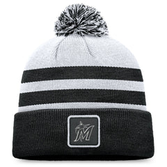 MLB Miami Marlins Fanatics Cuffed Knit Hat with Pom