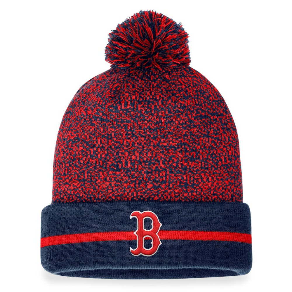 MLB Boston Red Sox Fanatics Space-Dye Cuffed Knit Hat with Pom