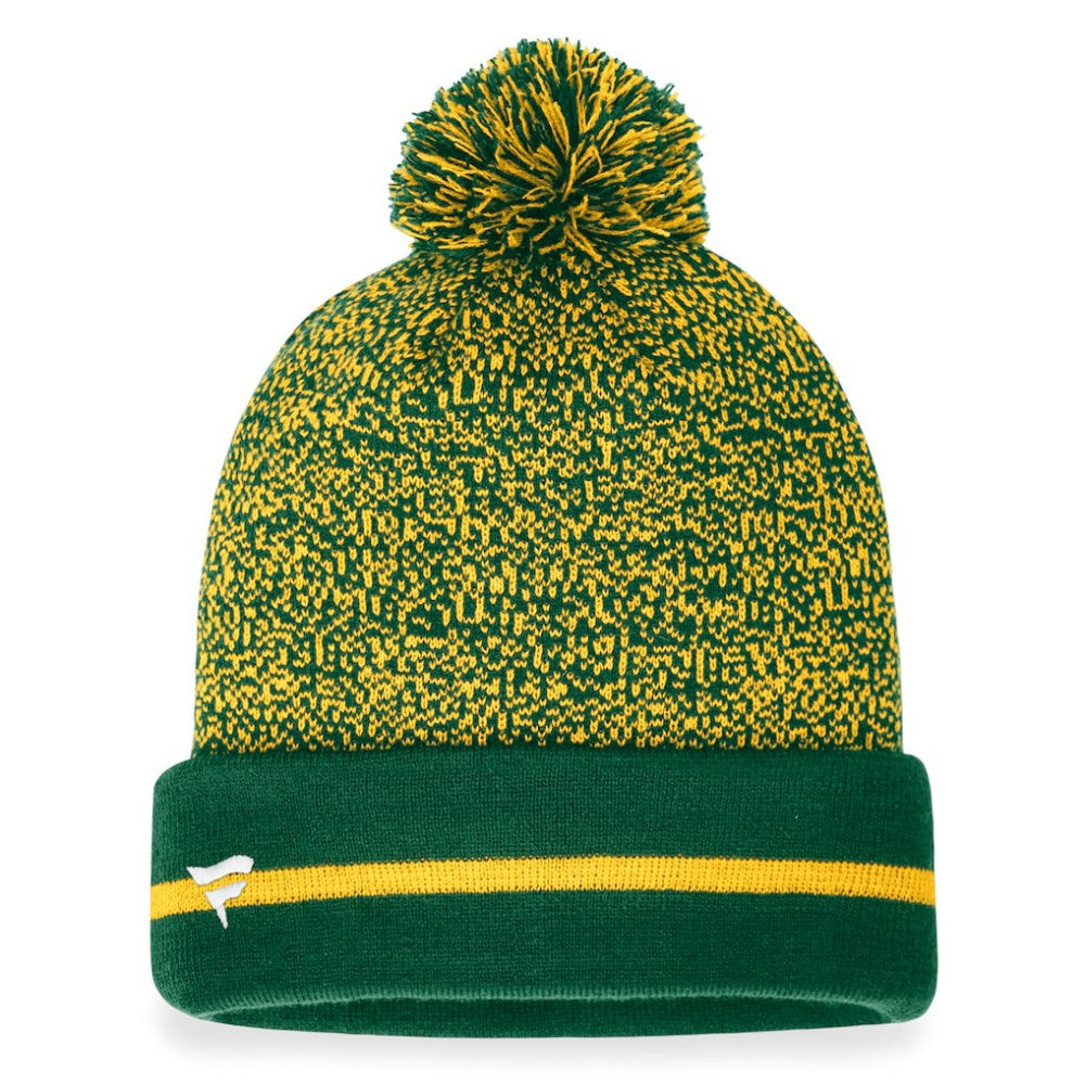 MLB Athletics Fanatics Space-Dye Cuffed Knit Hat with Pom