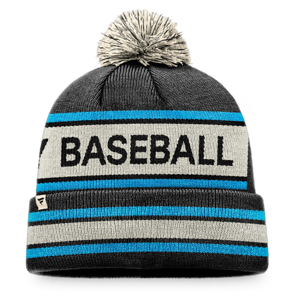 MLB Miami Marlins Fanatics Hometown Slogan Cuffed Knit Hat with Pom