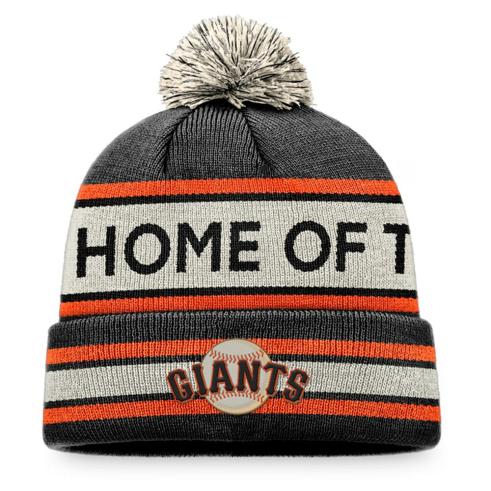MLB San Francisco Giants Fanatics Hometown Slogan Cuffed Knit Hat with Pom