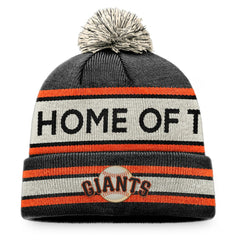 MLB San Francisco Giants Fanatics Hometown Slogan Cuffed Knit Hat with Pom