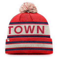MLB Washington Nationals Fanatics Hometown Slogan Cuffed Knit Hat with Pom