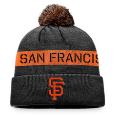 MLB San Francisco Giants Fanatics League Logo Cuffed Knit Hat with Pom