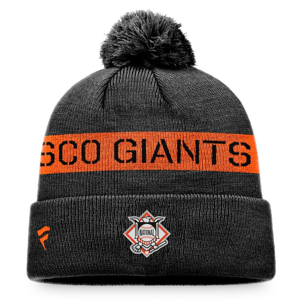 MLB San Francisco Giants Fanatics League Logo Cuffed Knit Hat with Pom