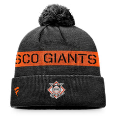 MLB San Francisco Giants Fanatics League Logo Cuffed Knit Hat with Pom